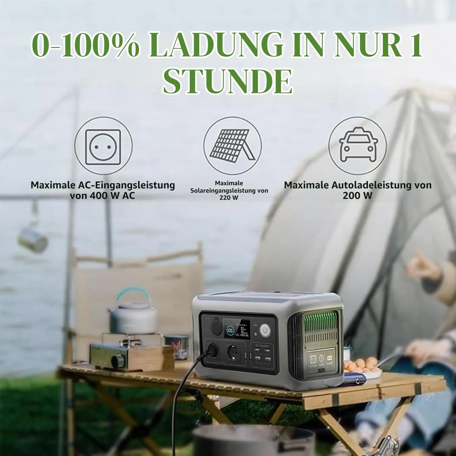 Allpowers R600 Powerstation 299Wh USV Schnellladung