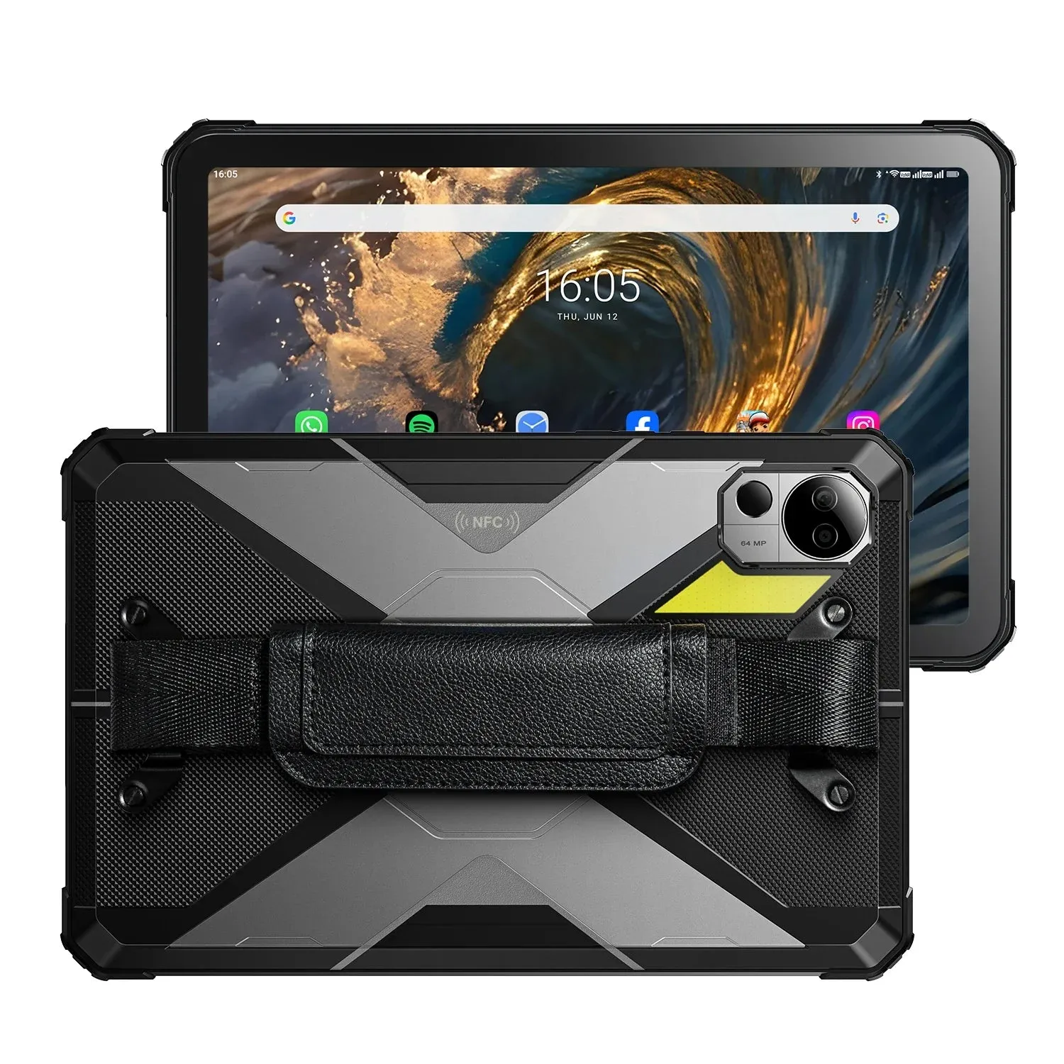 FOSSIBOT DT3 Outdoor Tablet Grau 256GB 5G