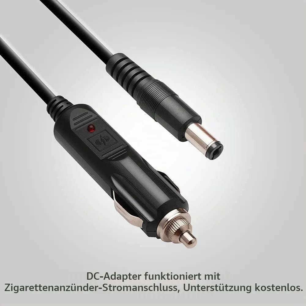 ALLPOWERS Autoladekabel 12V-24V DC 5,5x2,1mm 1,5m