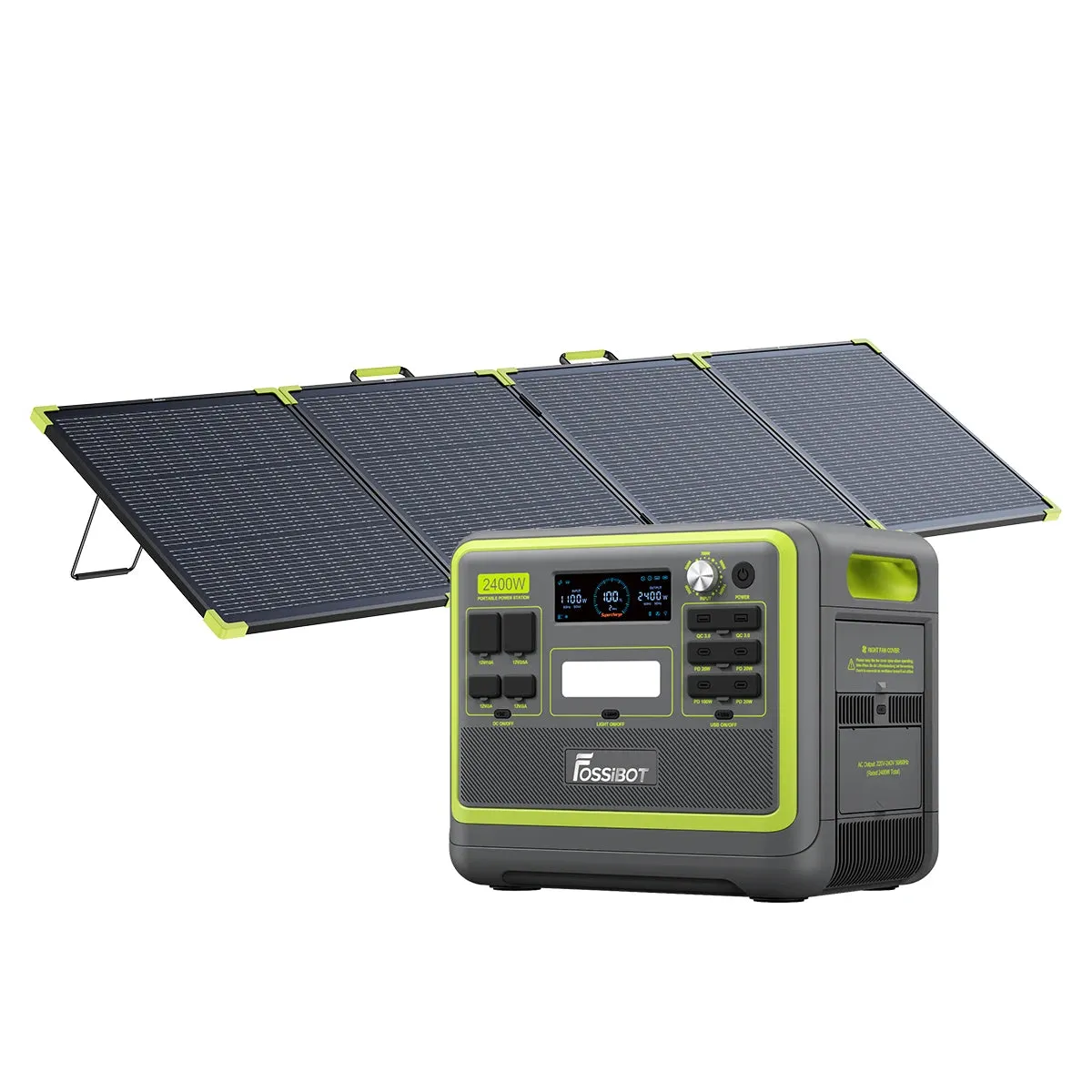 FOSSiBOT F2400 Powerstation 2048Wh Schwarz ohne Solar
