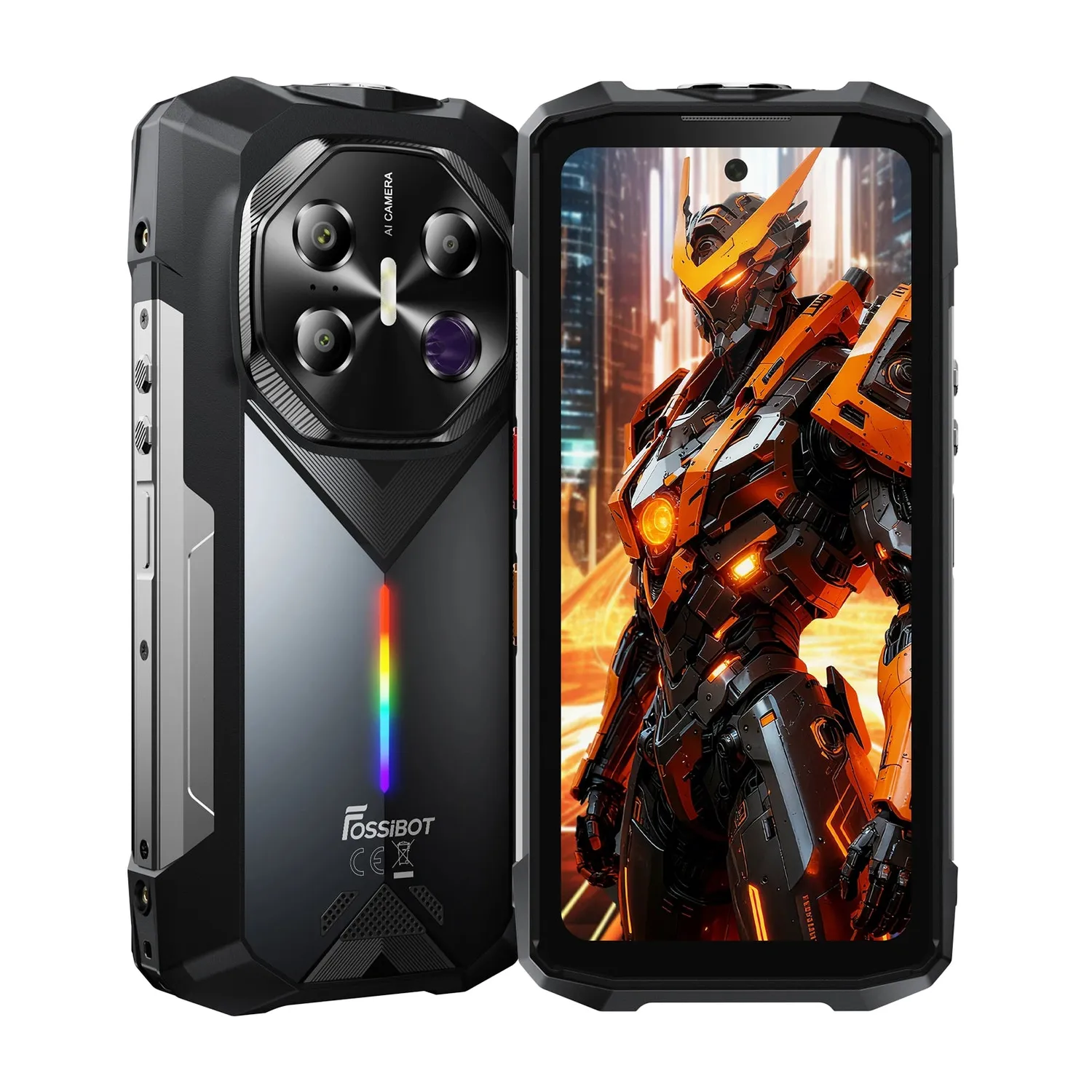 FOSSIBOT F113 Outdoor Handy Grau 256GB 20000mAh