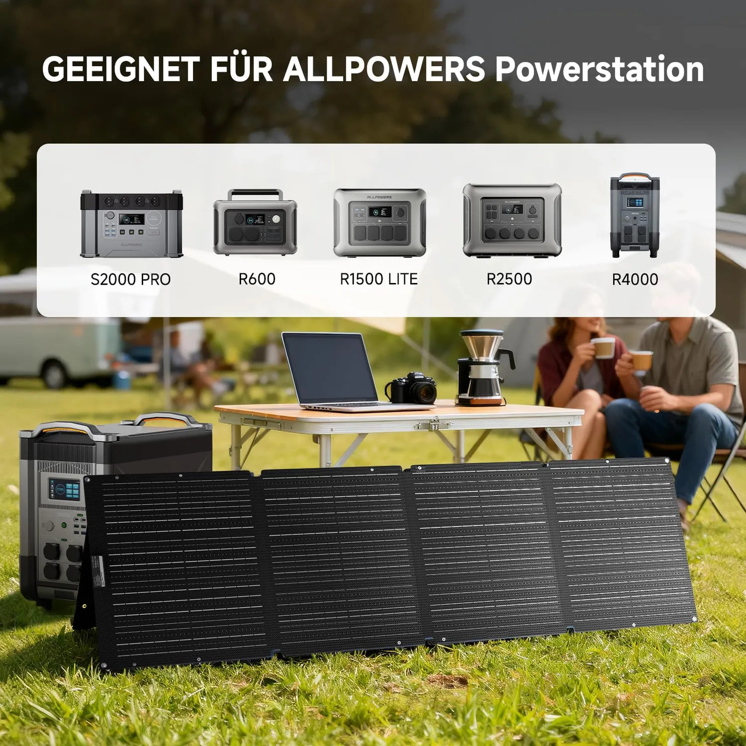 ALLPOWERS SOLAX SE200 Solarpanel 200W faltbar IP68
