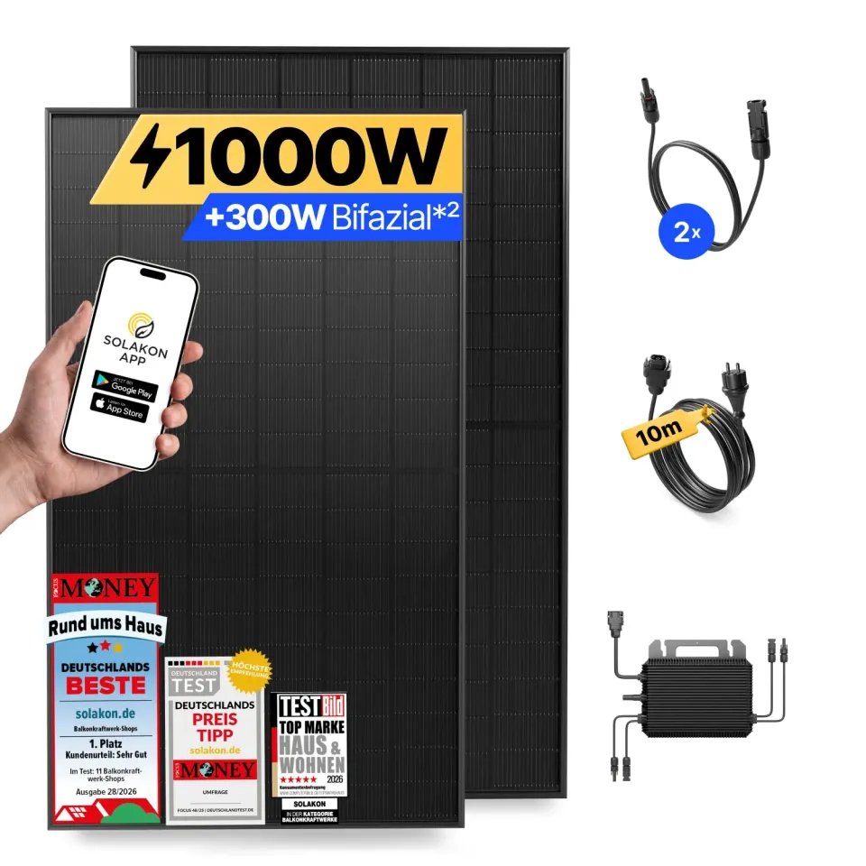Solakon onBasic Balkonkraftwerk 1000W ohne Speicher