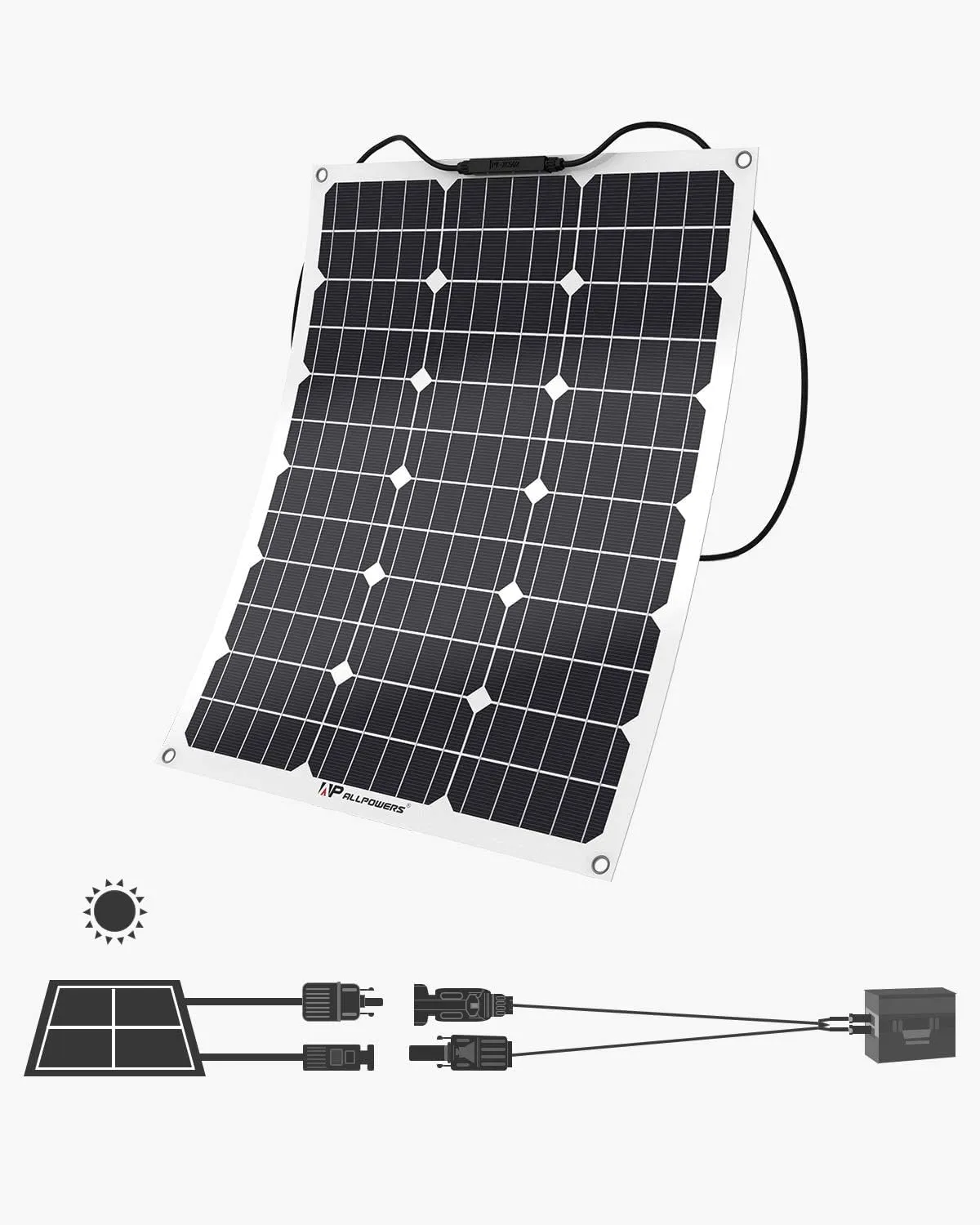 ALLPOWERS Adapterkabel Solar zu Anderson 16AWG