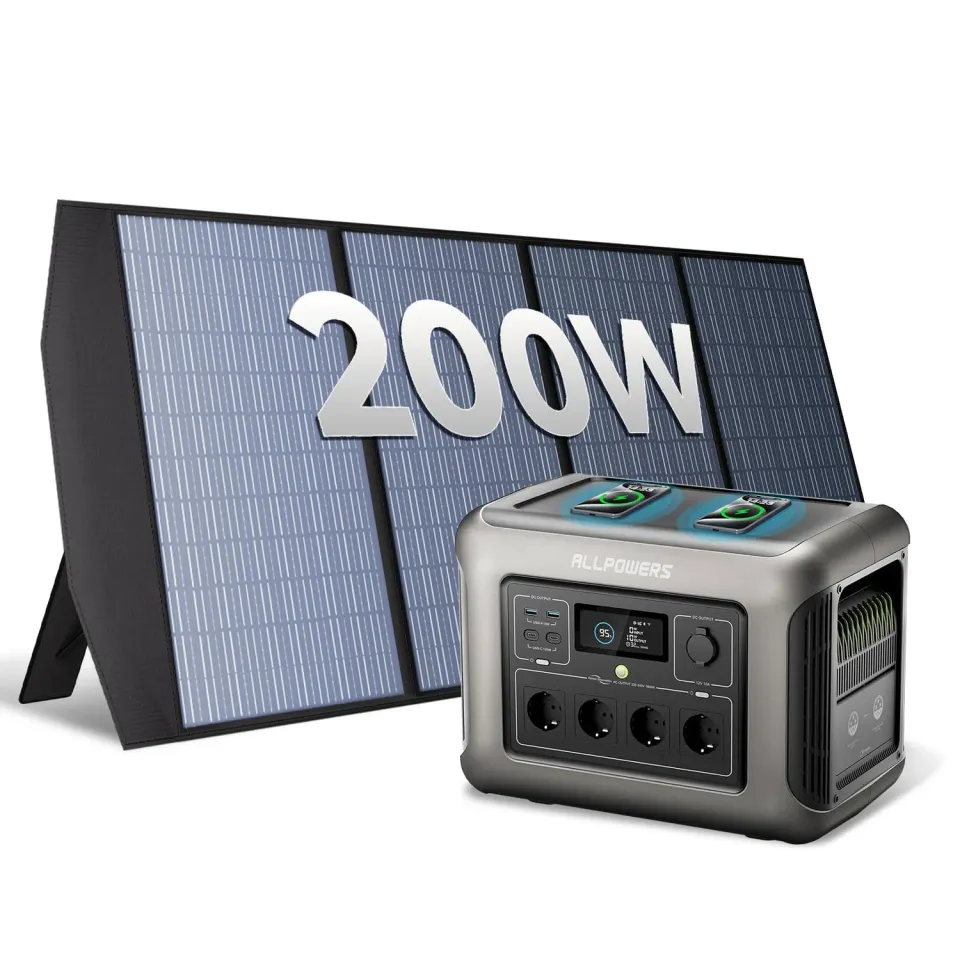 ALLPOWERS R1500 LiFePO4 1152Wh + 200W Set 1800W
