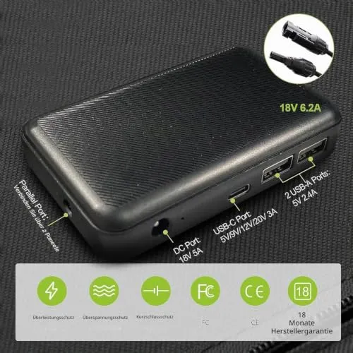 ALLPOWERS SP029 Solarpanel faltbar 140W mit USB