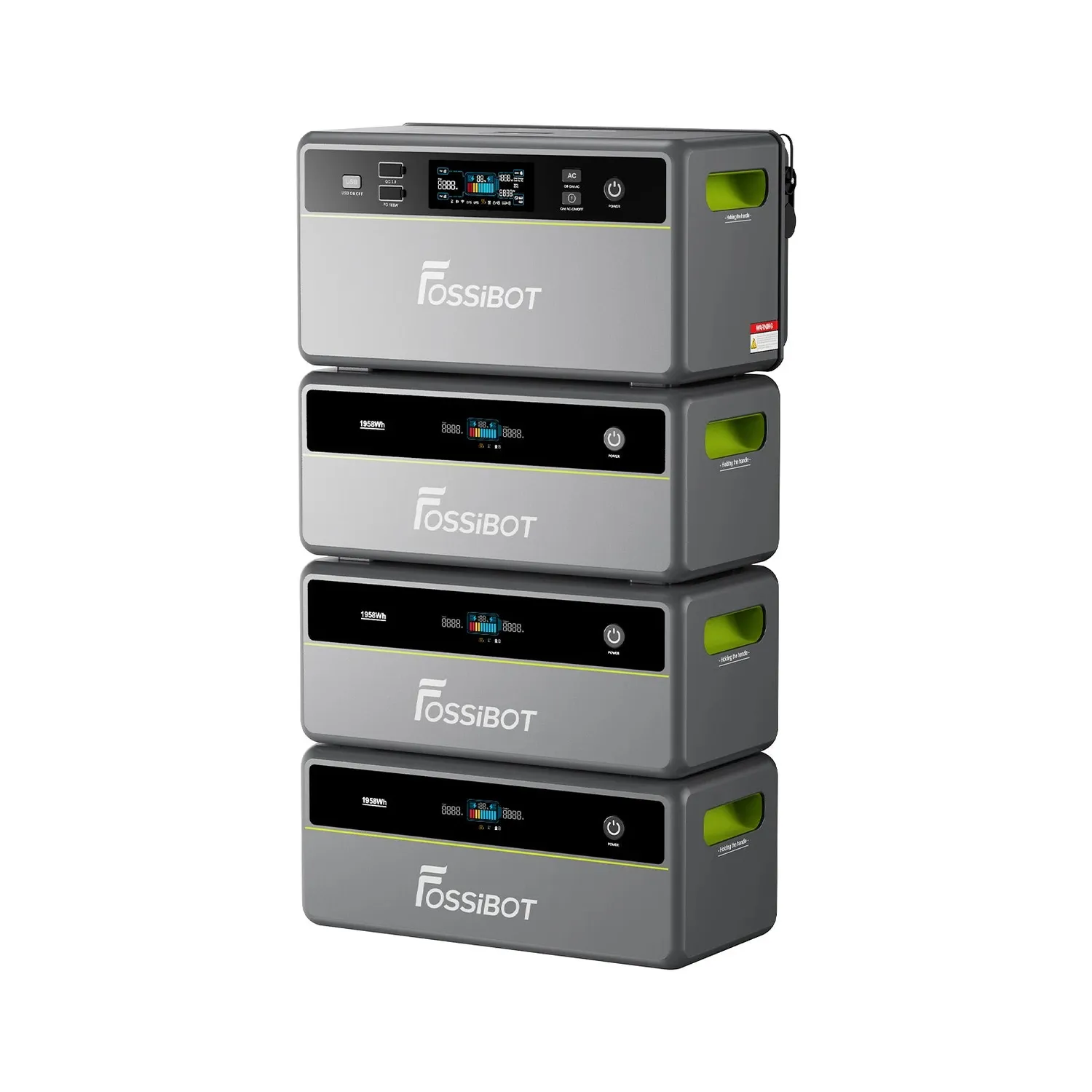 FOSSIBOT FBP1200 Balkonkraftwerk Speicher ohne Akku 1200W