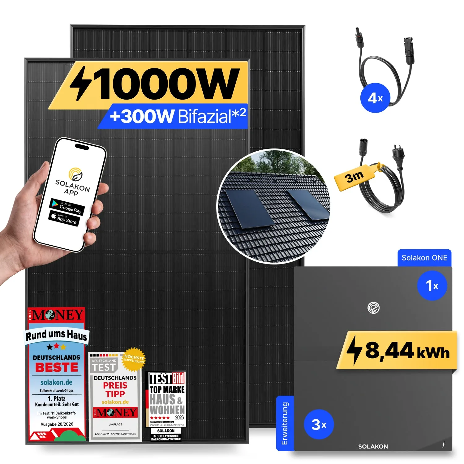 Solakon onBasic Balkonkraftwerk 1000W ohne Speicher
