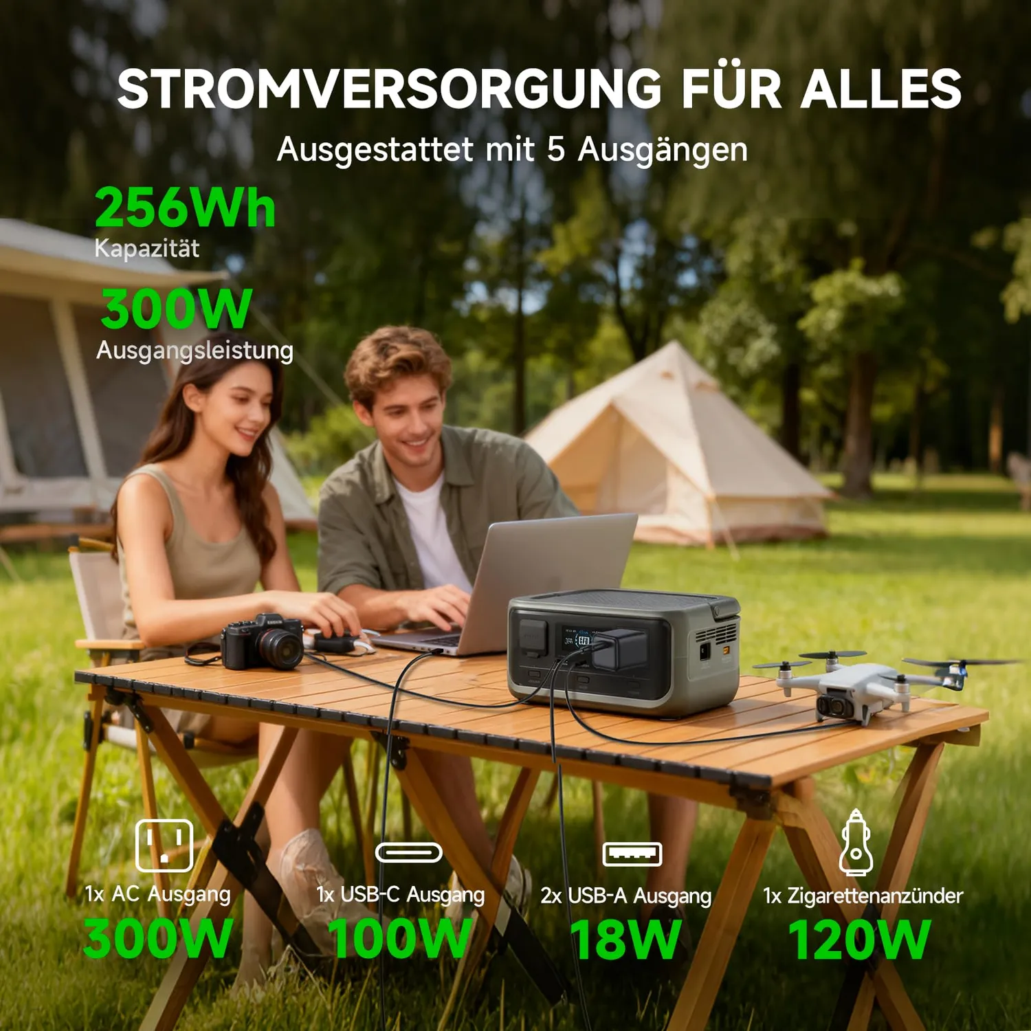 ALLPOWERS VOLIX P300 Powerstation 256Wh LiFePO4 solo