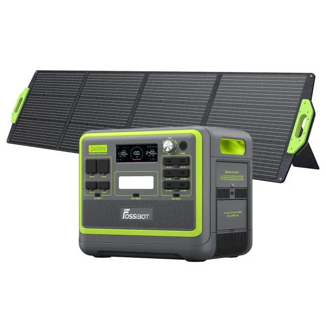 FOSSIBOT F2400 Solargenerator 2400W mit 1x SP200 200W