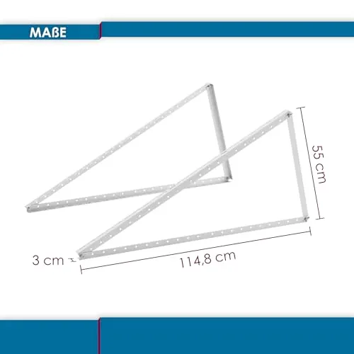 VALE Mini-PV Aufständerung für 2 Solarmodule Aluminium