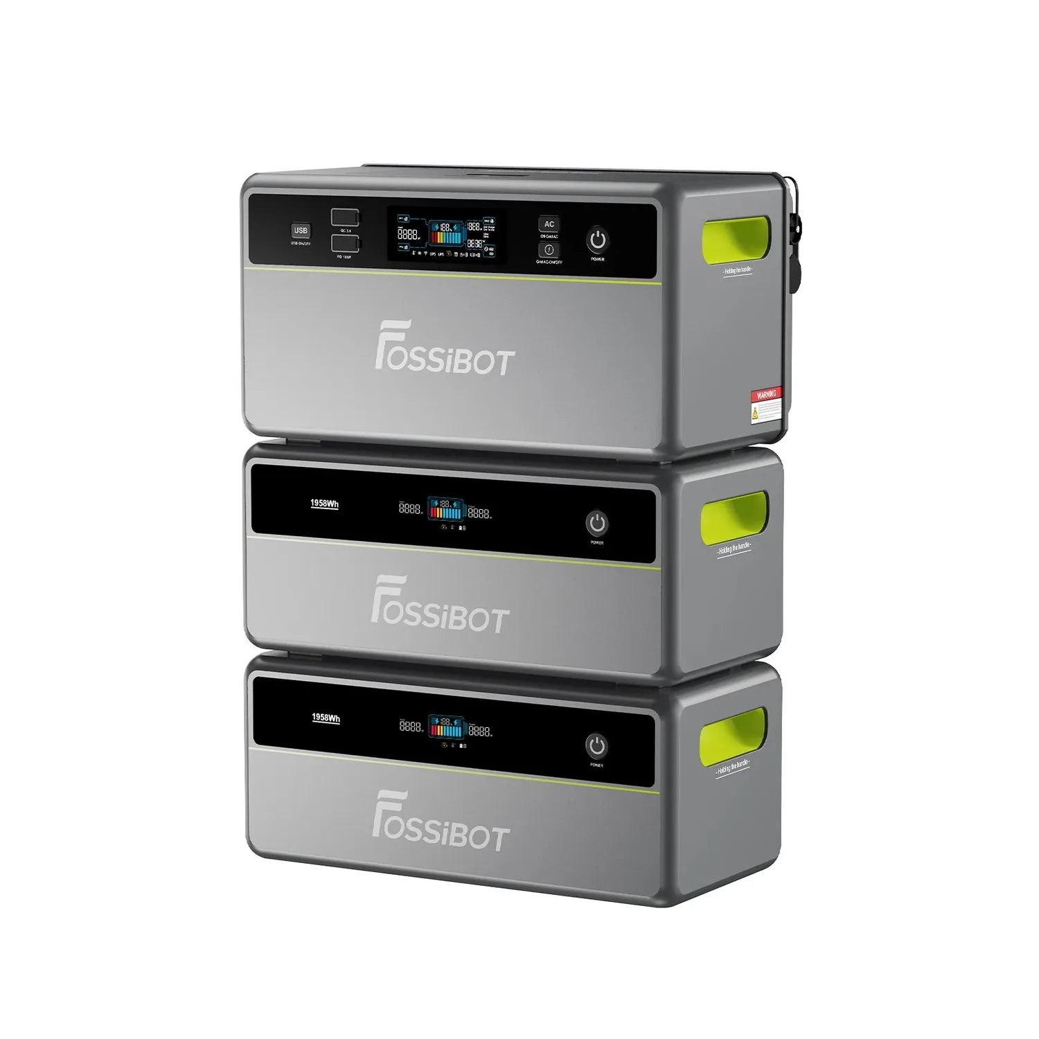 FOSSIBOT FBP1200 Balkonkraftwerk Speicher ohne Akku 1200W