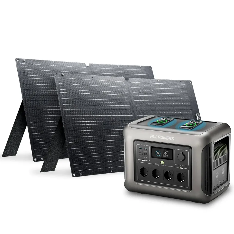 ALLPOWERS R1500 Powerstation 1152Wh mit 2x 100W Panel