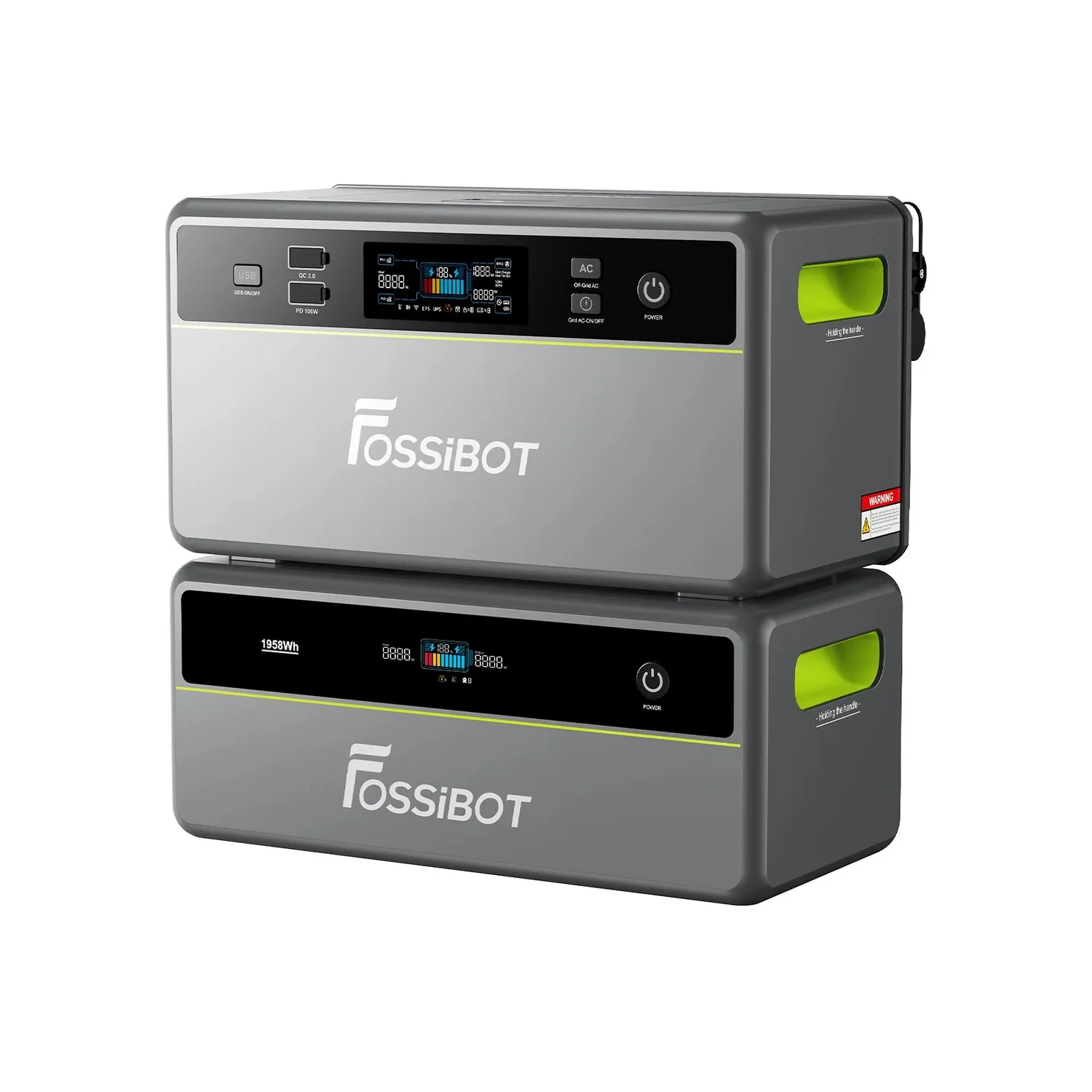 FOSSIBOT FBP1200 Balkonkraftwerk Speicher ohne Akku 1200W