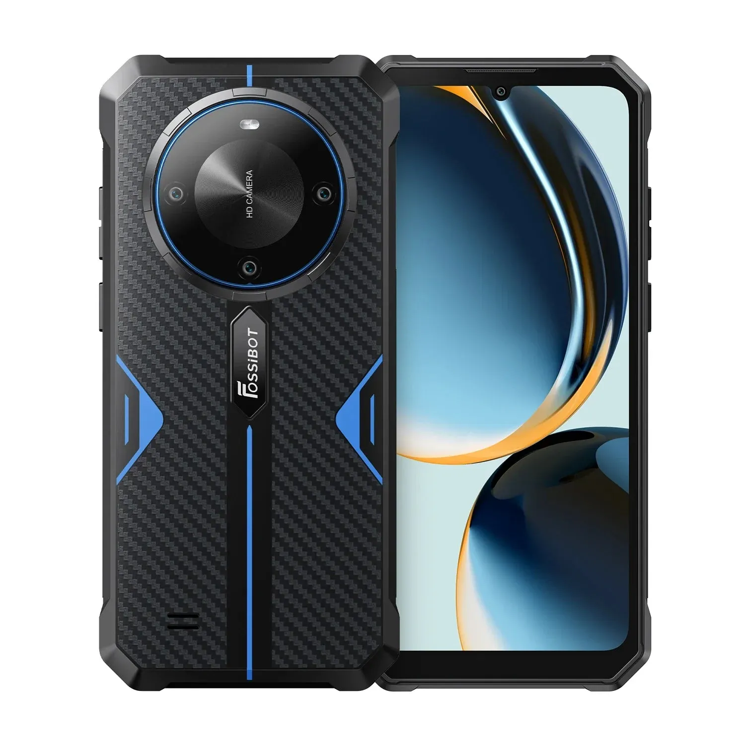 FOSSIBOT F105 Outdoor Handy 64GB Schwarz robust