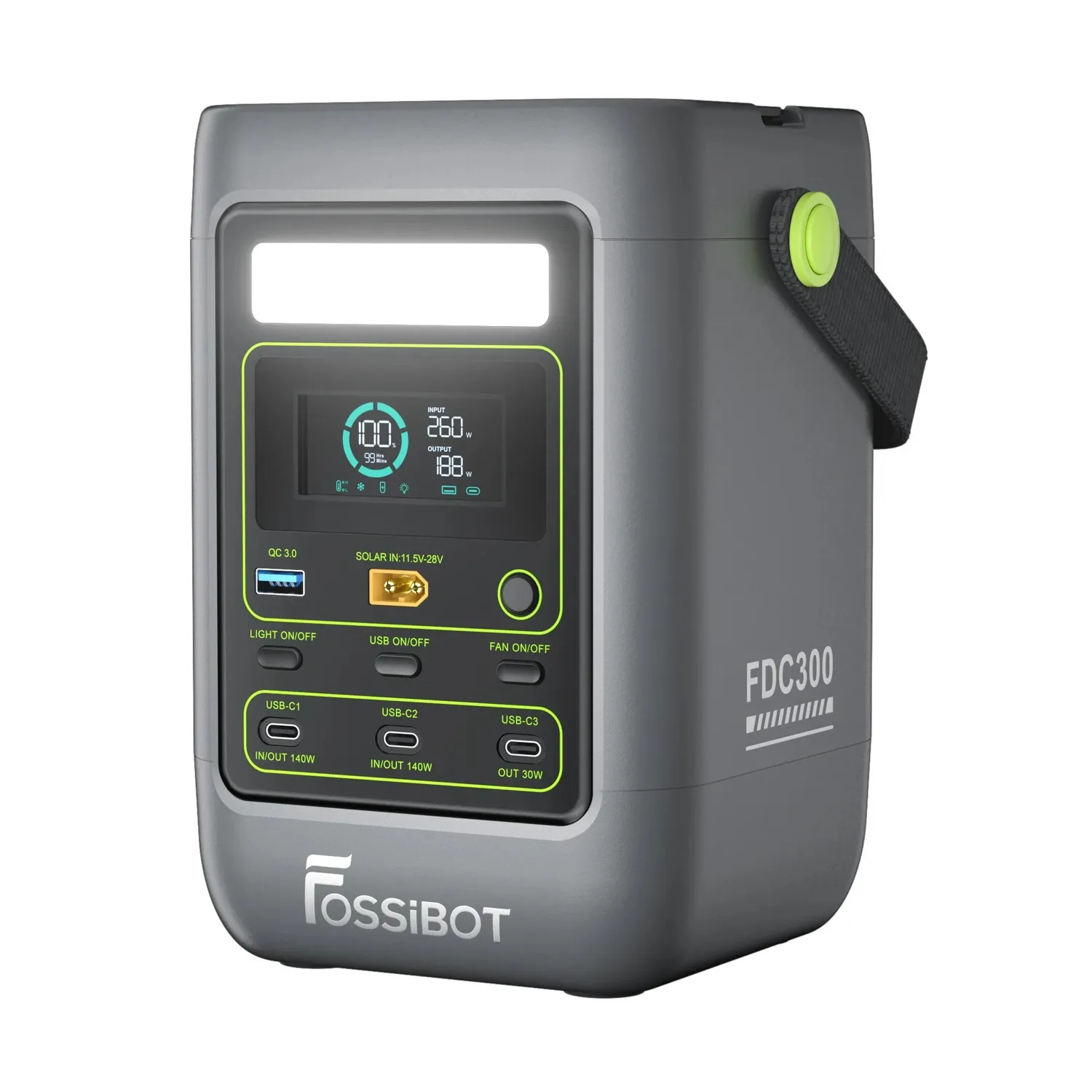 FOSSIBOT FDC300 Powerstation 288Wh DC tragbar