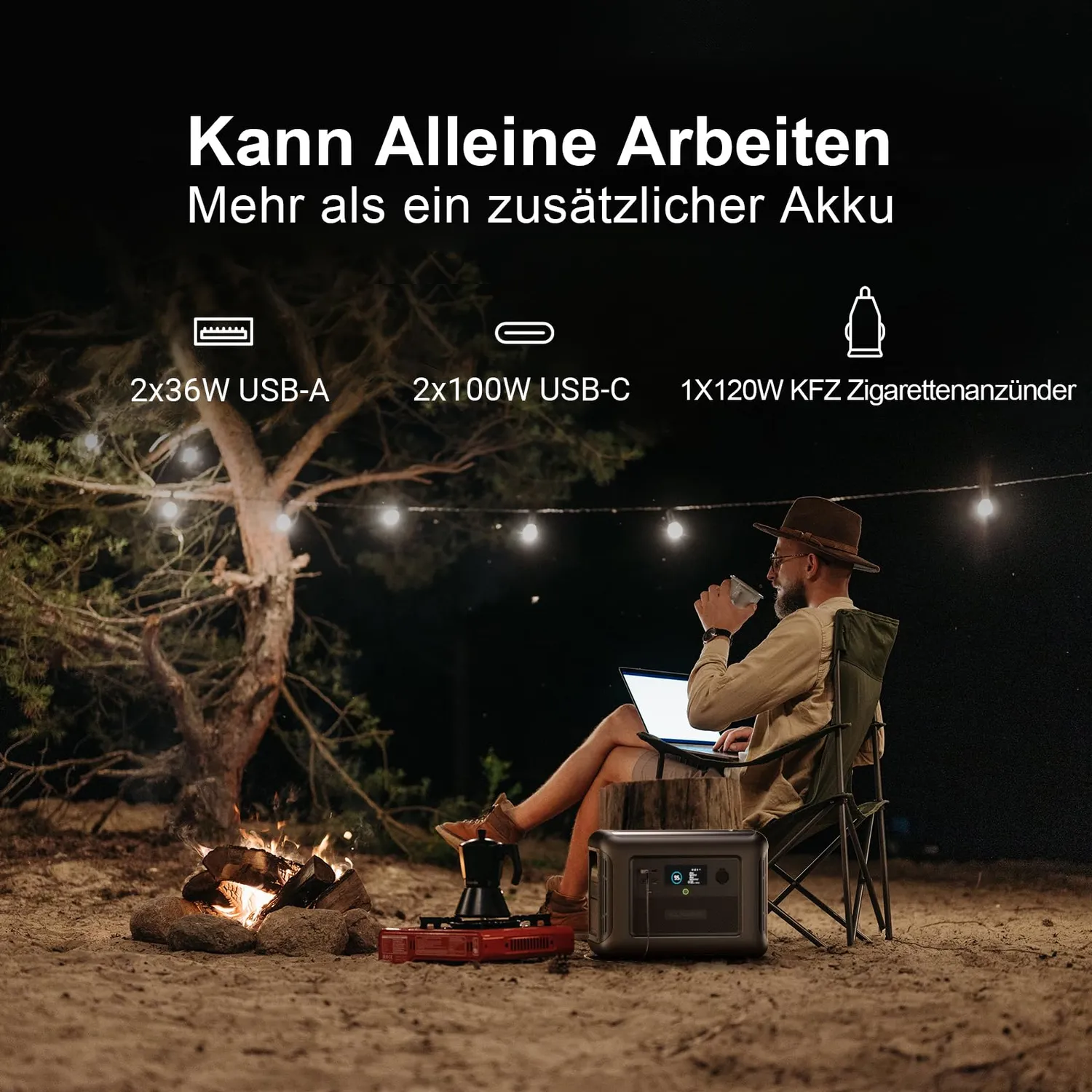 Allpowers B1000 Zusatzbatterie 1152Wh für R1500 R2500 LiFePO4