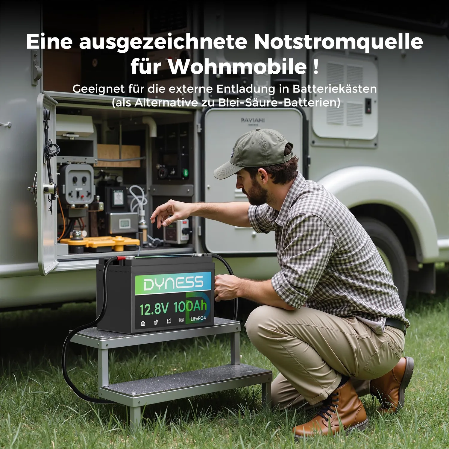 Dyness 12V 100Ah LiFePO4 Batterie 1280Wh