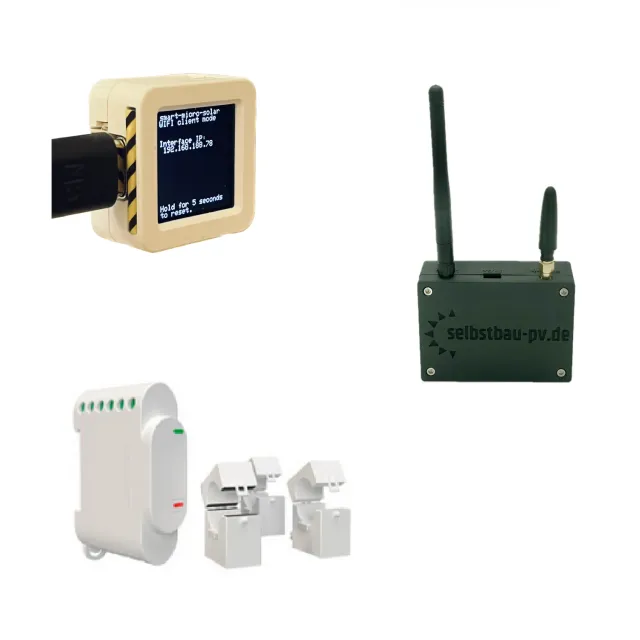 SELBSTBAU-PV Smart Micro Solar Hybrid Kit Shelly 3EM