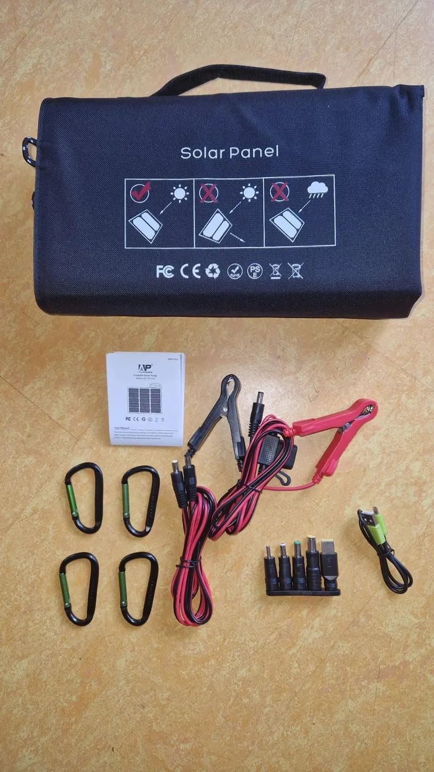 ALLPOWERS 100W Faltbares Solarpanel 32x19x8 cm monokristallin