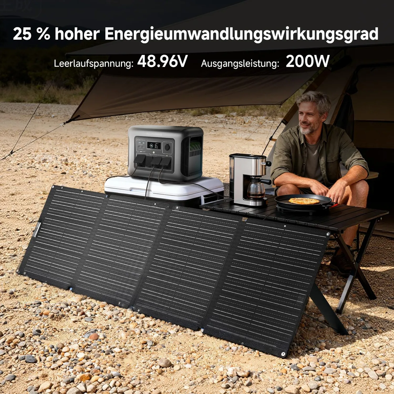 ALLPOWERS SOLAX SE200 Solarpanel 200W faltbar IP68