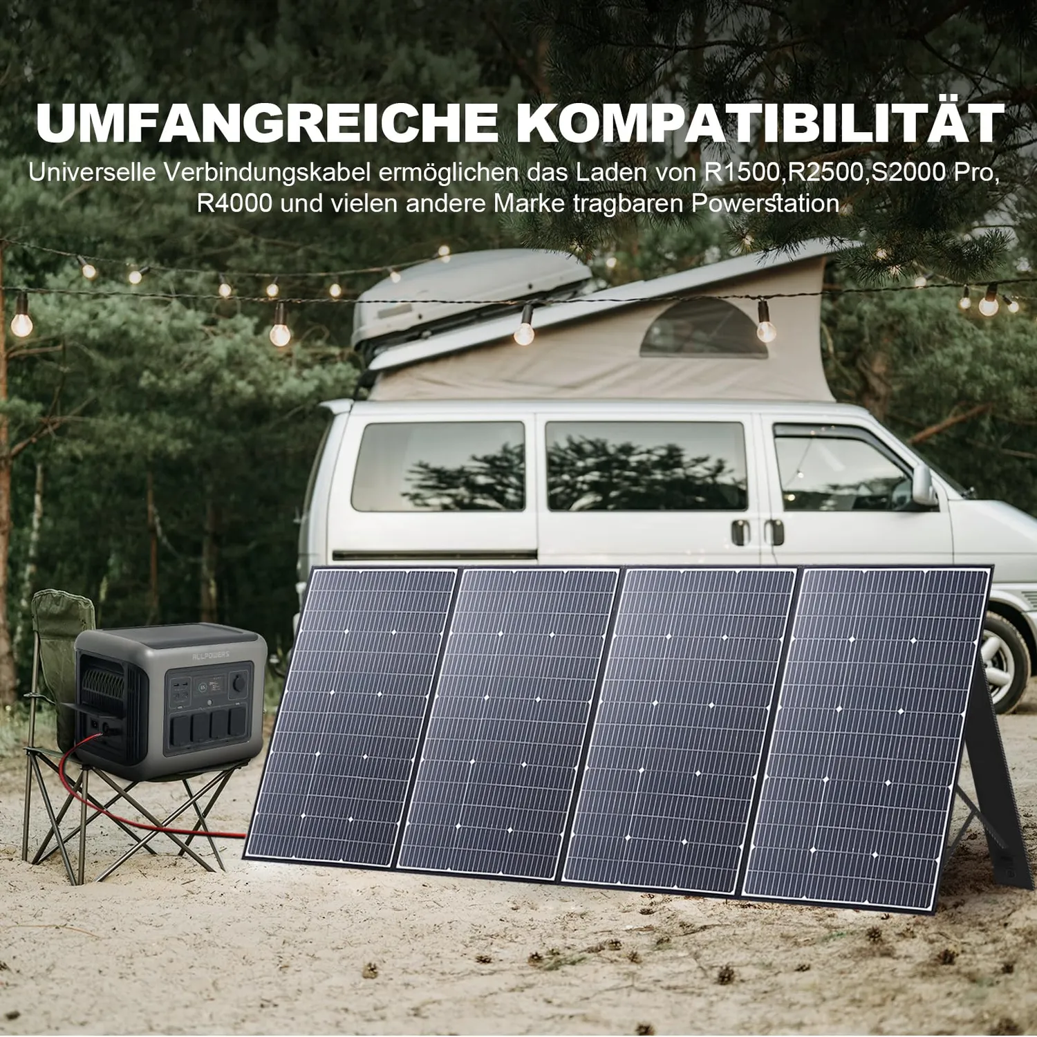 Allpowers 400W Solarpanel faltbar IP67 ETFE