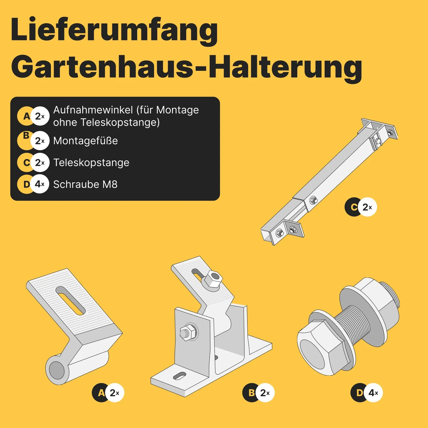 Solakon Balkonkraftwerk Halterung Gartenhaus Dach