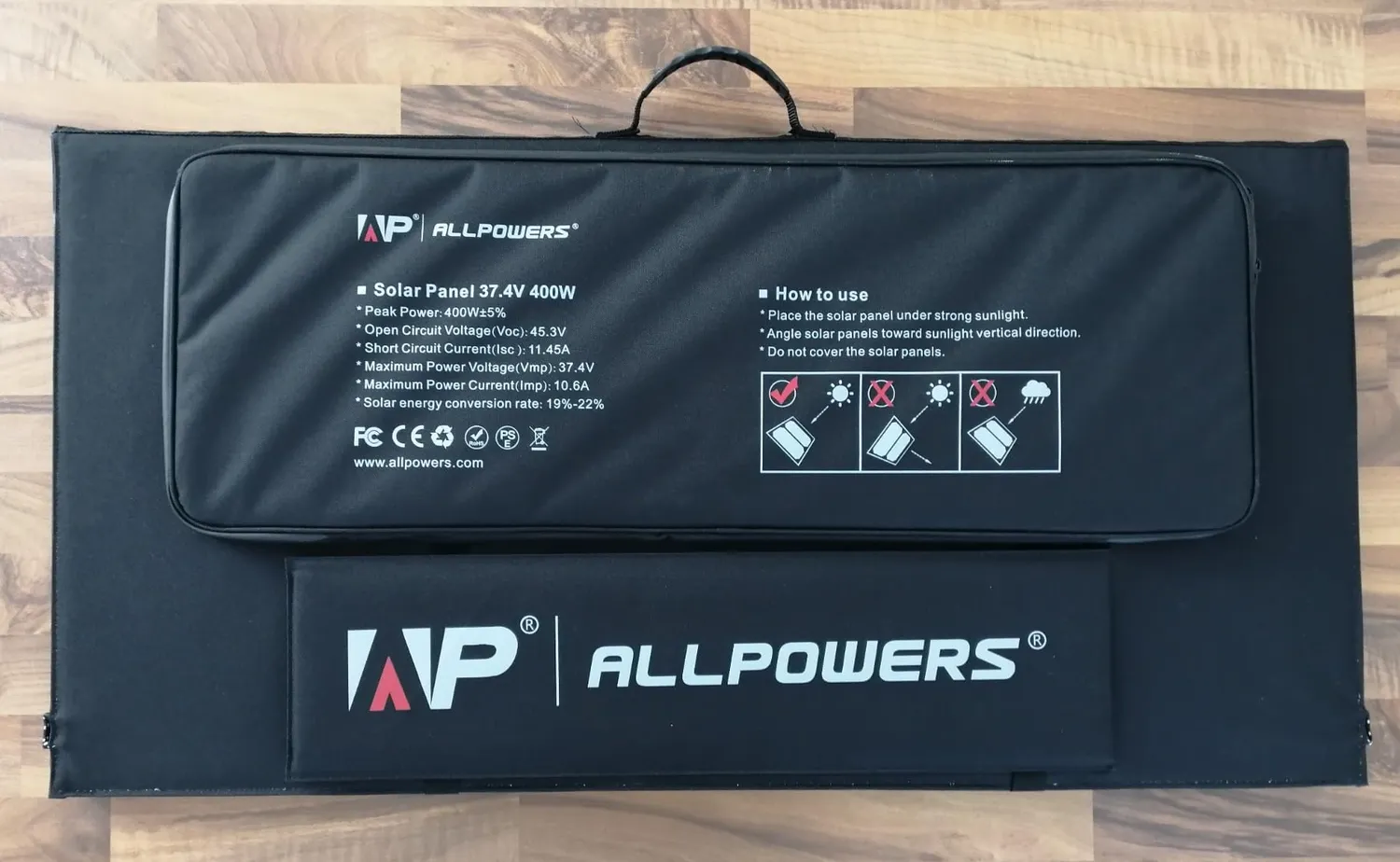 Allpowers 400W Solarpanel faltbar IP67 ETFE
