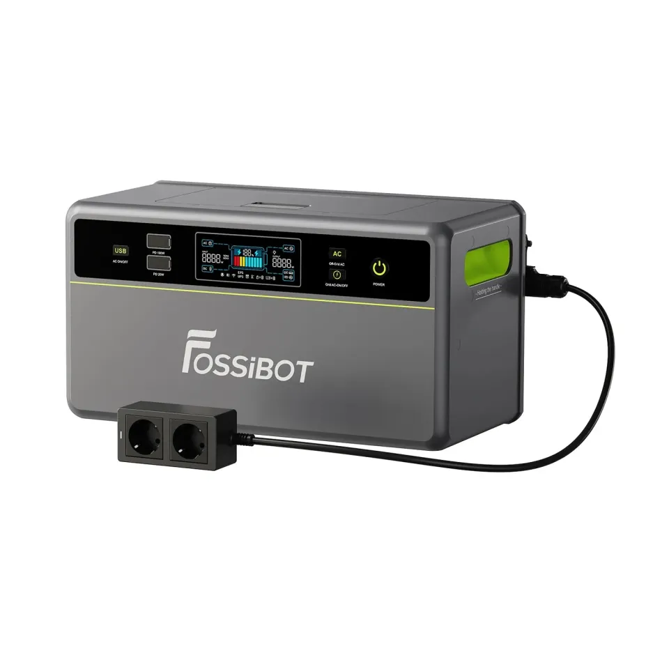 FOSSIBOT FBP1200 Balkonkraftwerk Speicher ohne Akku 1200W
