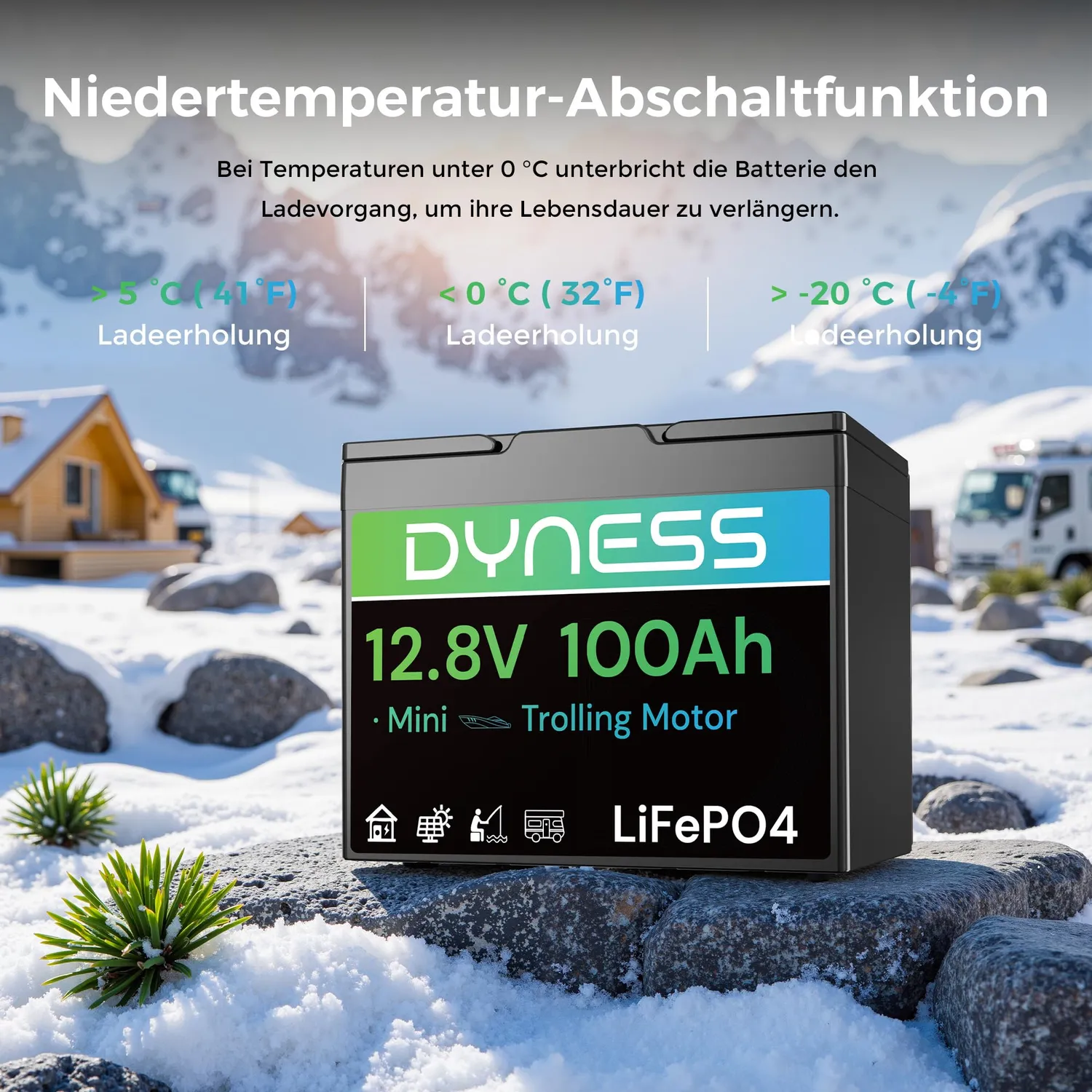 Dyness 12V 100Ah Mini LiFePO4 Batterie