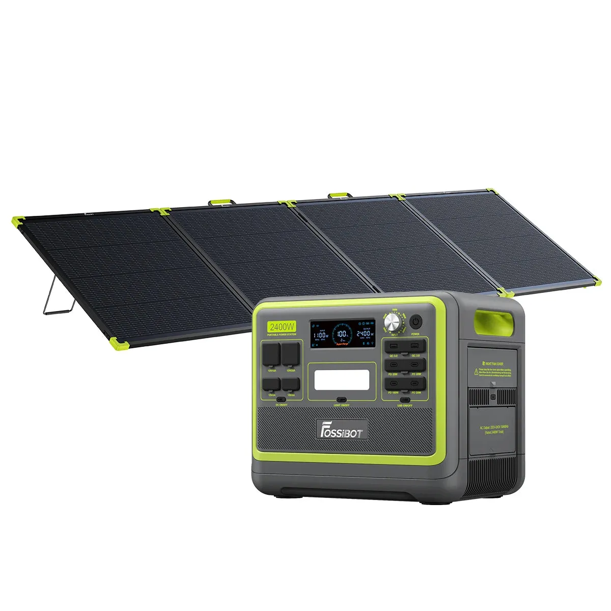 FOSSiBOT F2400 Powerstation 2048Wh Schwarz ohne Solar