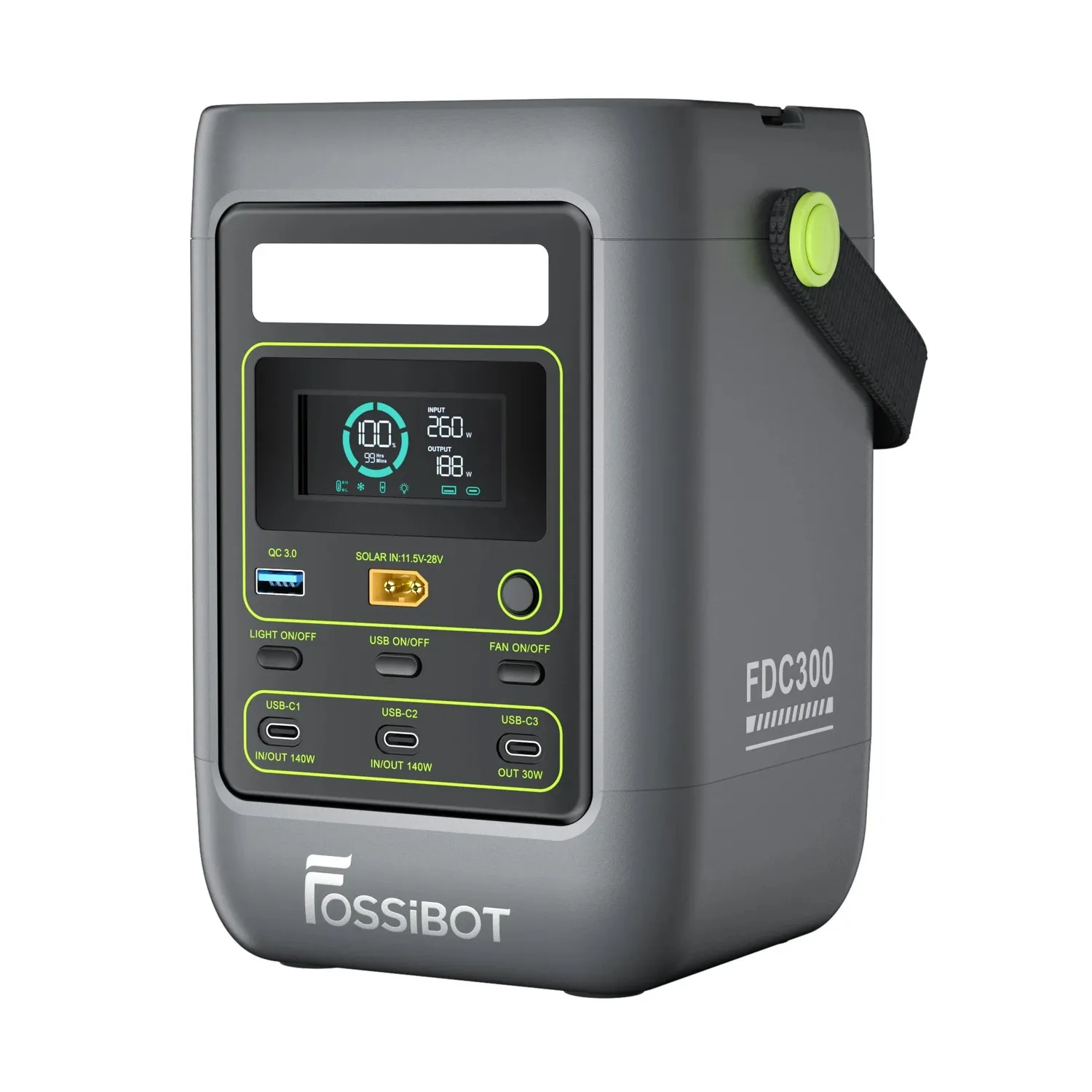 FOSSIBOT FDC300 Powerstation 288Wh DC tragbar