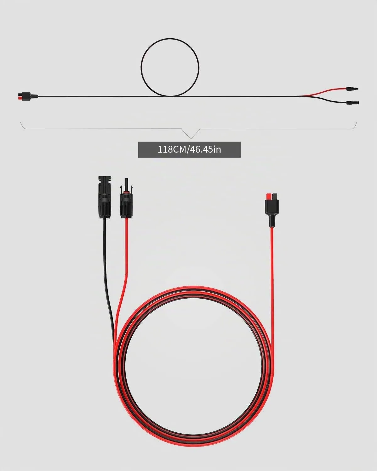 ALLPOWERS Adapterkabel Solar zu Anderson 16AWG
