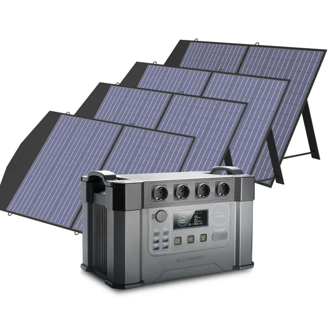 ALLPOWERS S2000 Pro Powerstation 1451Wh mit 4x 100W Panel