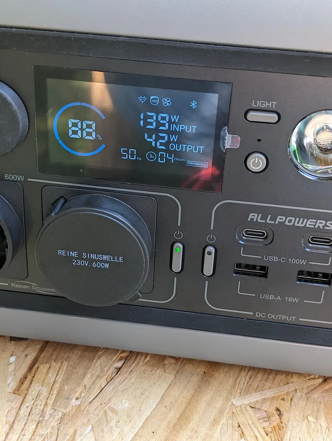 ALLPOWERS R600 Solargenerator 299Wh mit 200W Panel