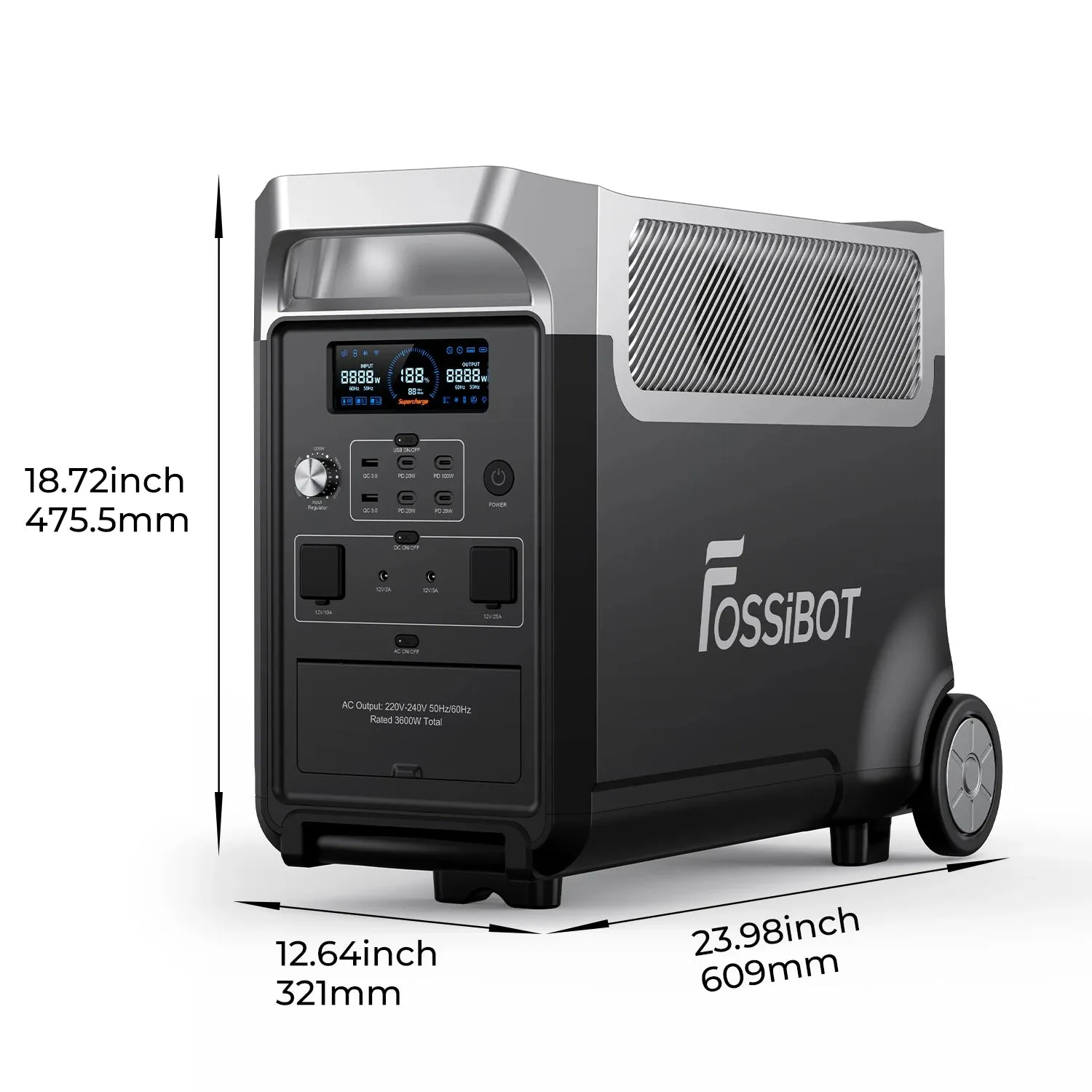 FOSSiBOT F3600 Pro Powerstation 3840Wh ohne Solar