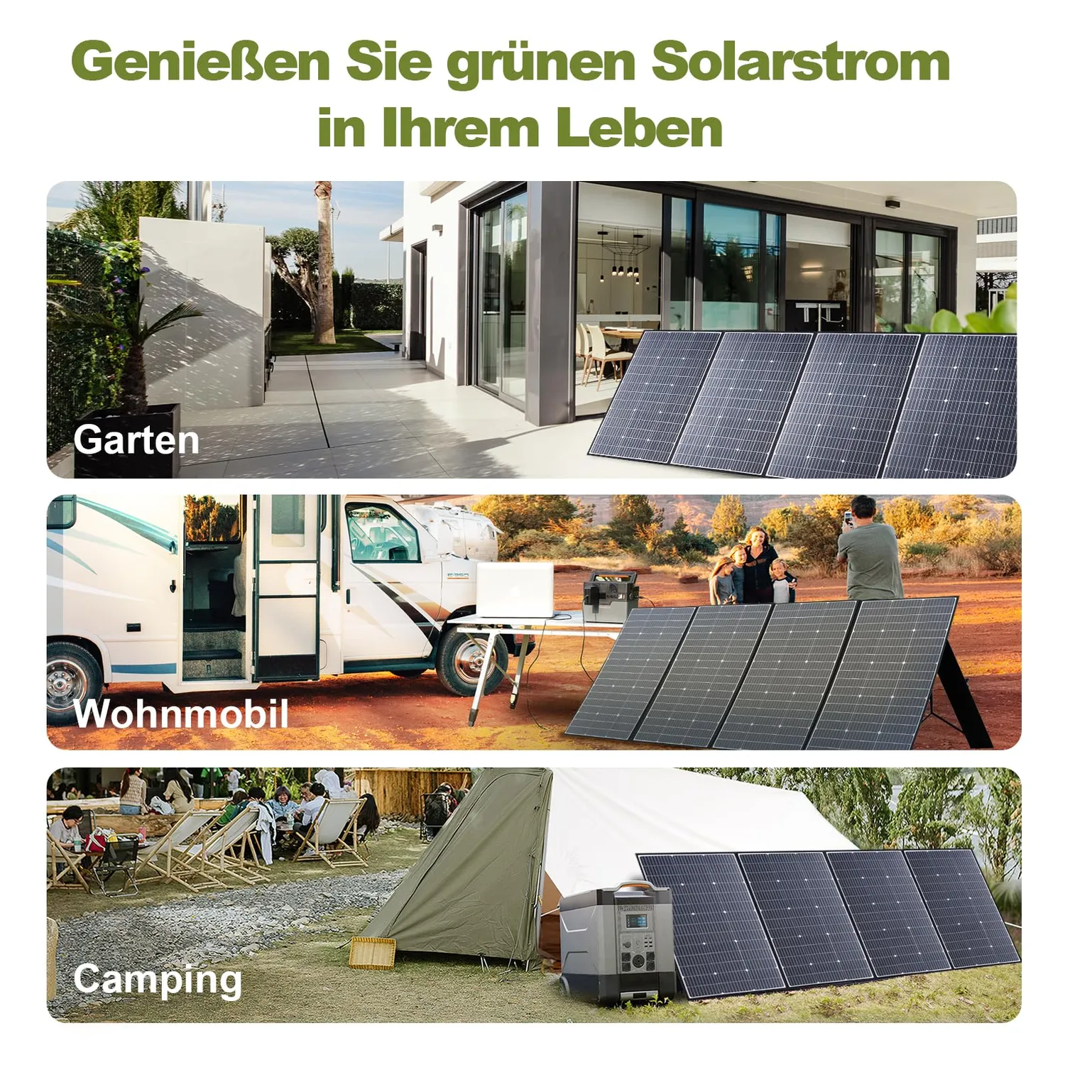 Allpowers 400W Solarpanel faltbar IP67 ETFE