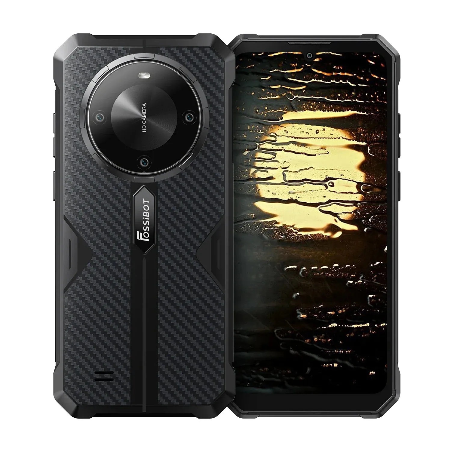 FOSSIBOT F105 Outdoor Handy 64GB Schwarz robust