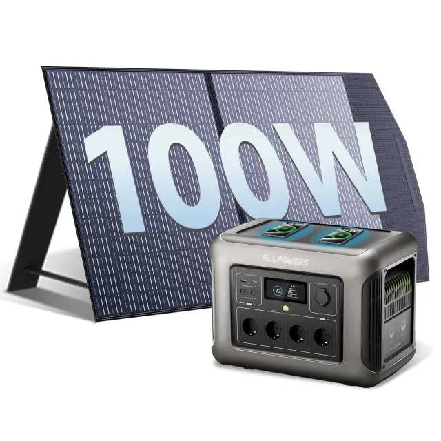 Allpowers R1500 Powerstation 1152Wh mit 100W Solarpanel