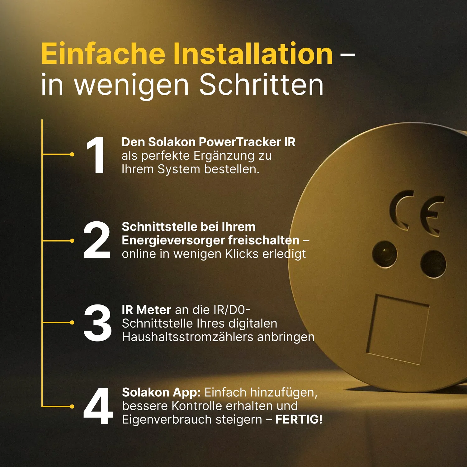 Solakon PowerTracker IR Smart-Meter für Balkonkraftwerk