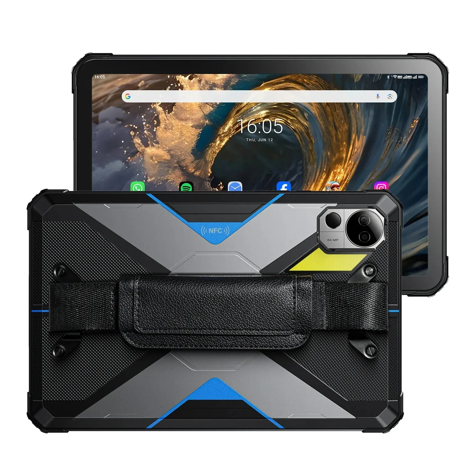 FOSSIBOT DT3 Outdoor Tablet Grau 256GB 5G