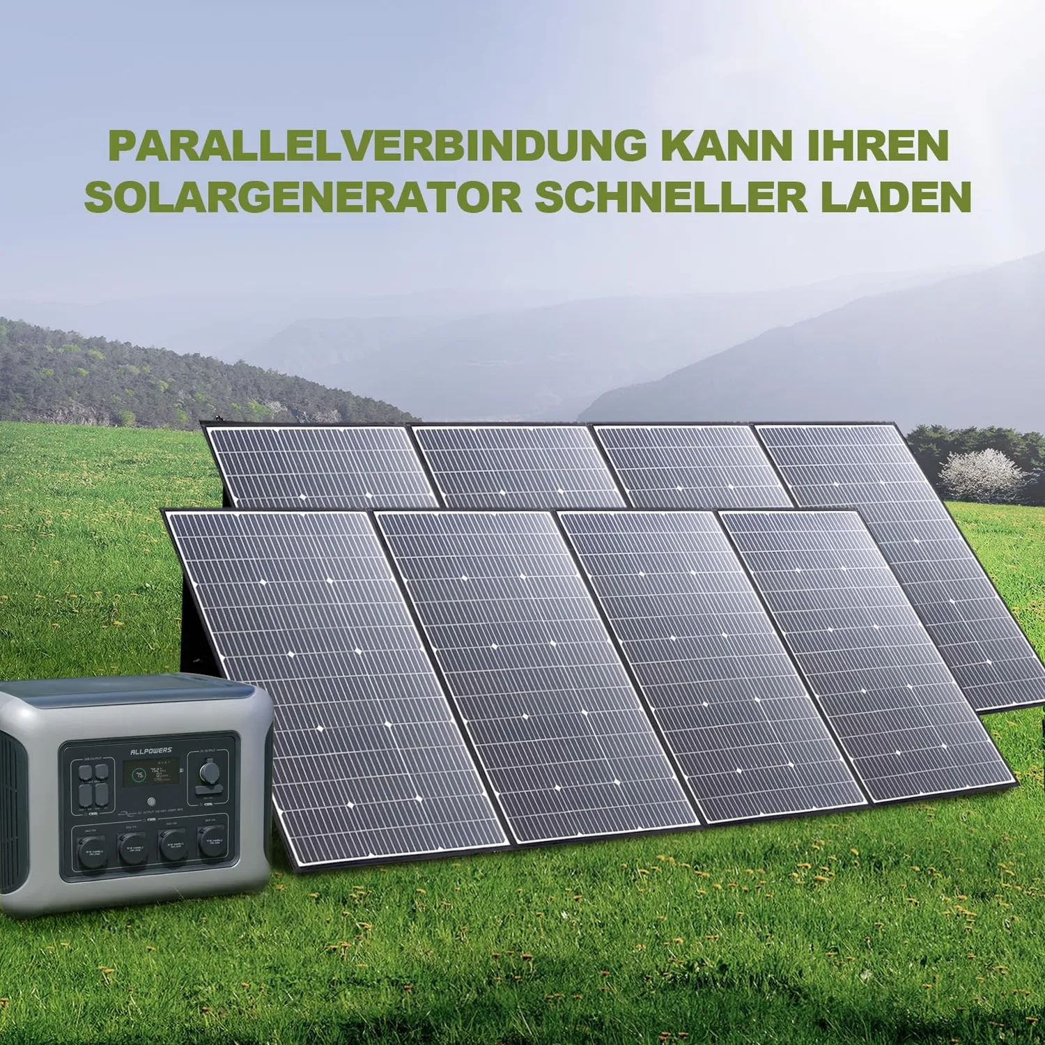 Allpowers 400W Solarpanel faltbar IP67 ETFE