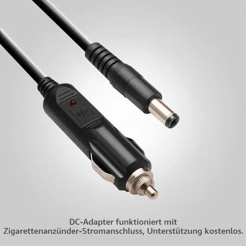 ALLPOWERS Autoladekabel 12V-24V DC 5,5x2,1mm 1,5m
