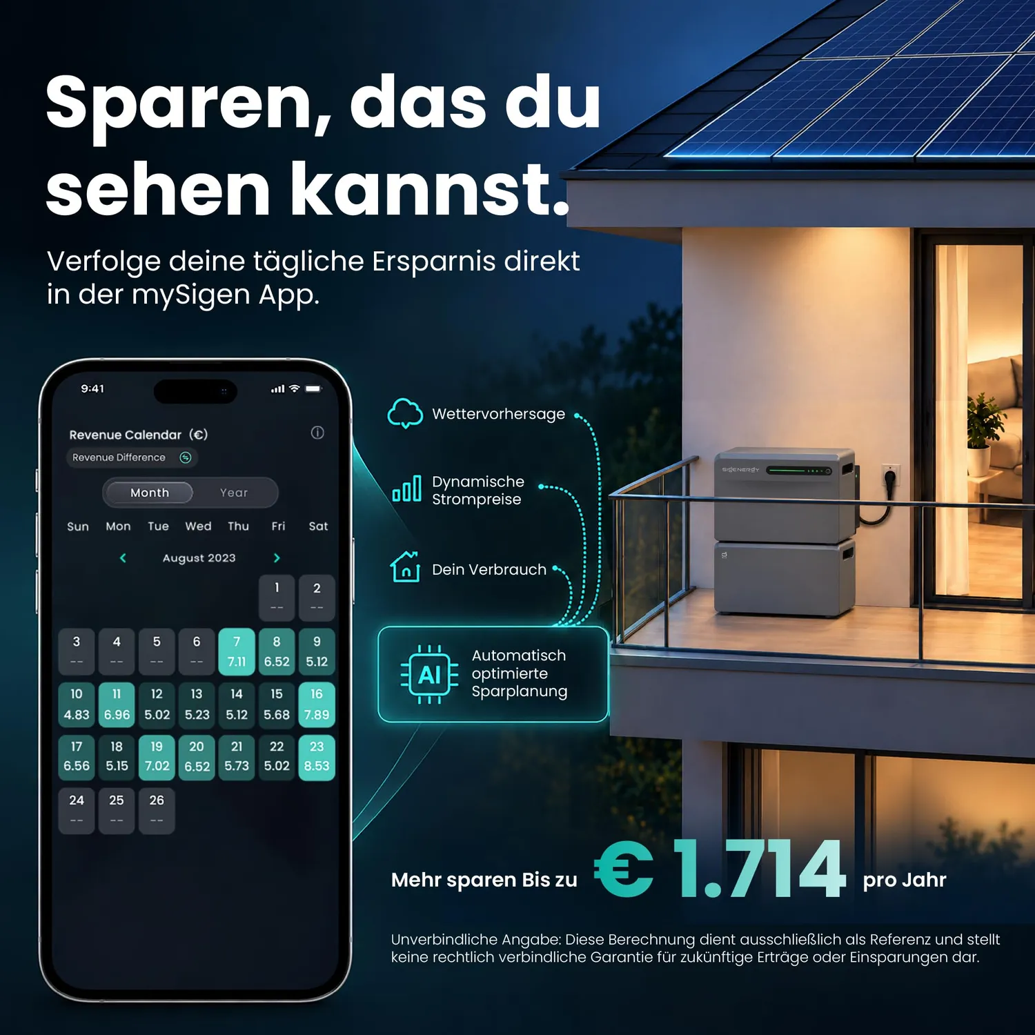 Sigenergy SigenMate BAT 2700 Erweiterungsakku 2,68 kWh mit 4x 500W Modul