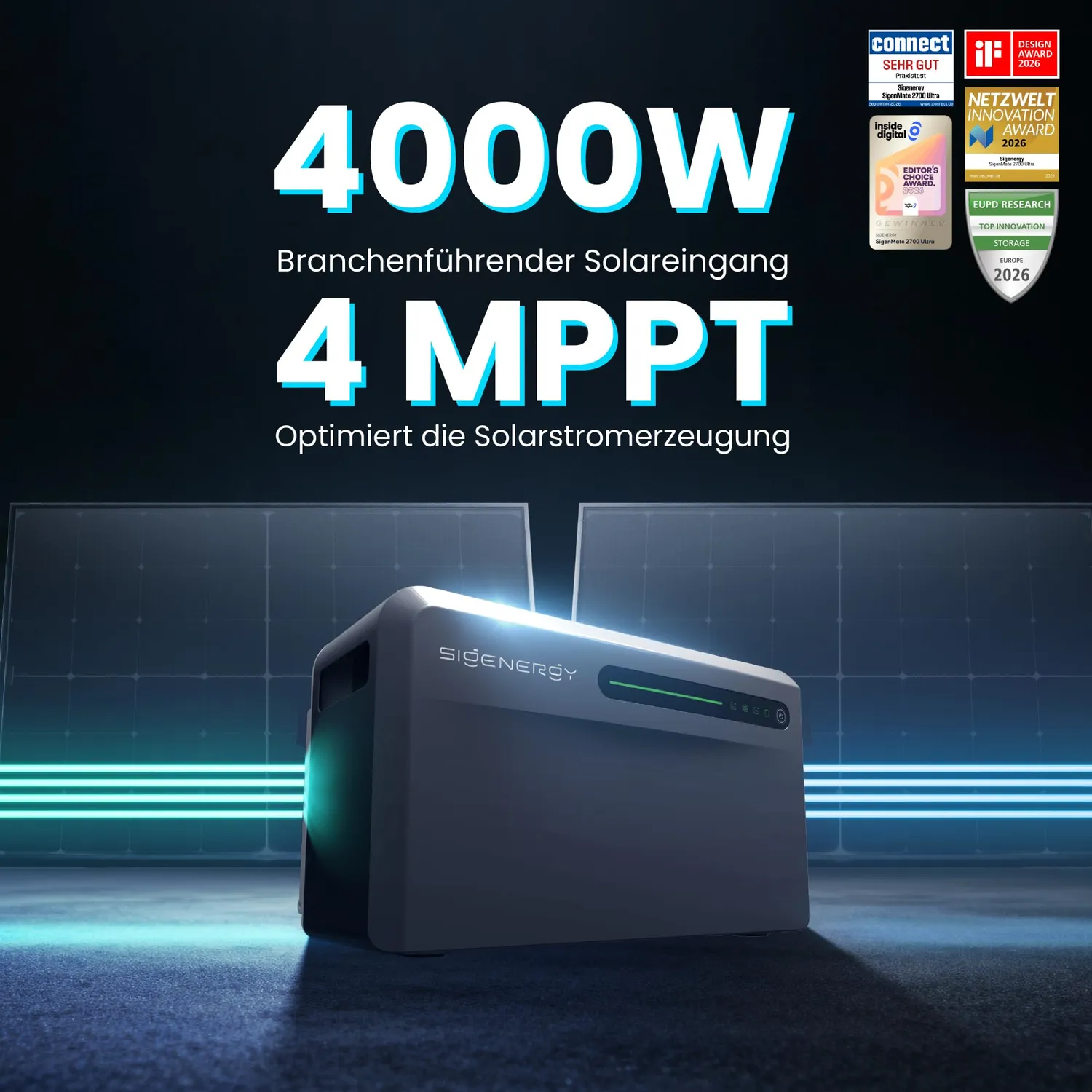 Sigenergy SigenMate BAT 2700 Erweiterungsakku 2,68 kWh mit 4x 500W Modul