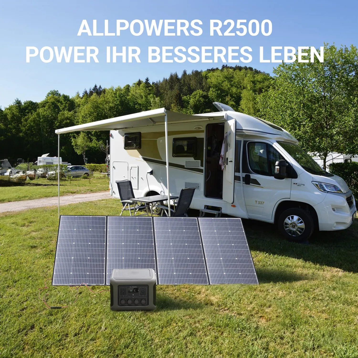 Allpowers R2500 V2 Powerstation mit 200W Panel 1920Wh