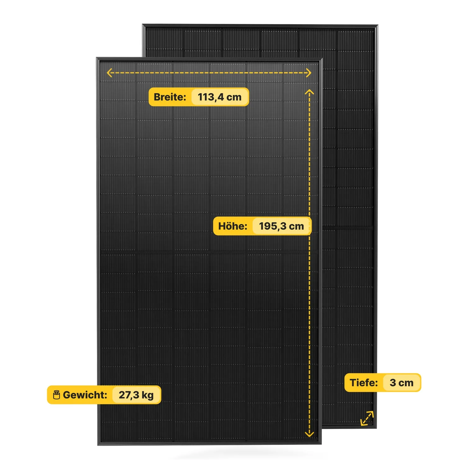 JA Solar JAM60D41 500W Solarmodul Full Black