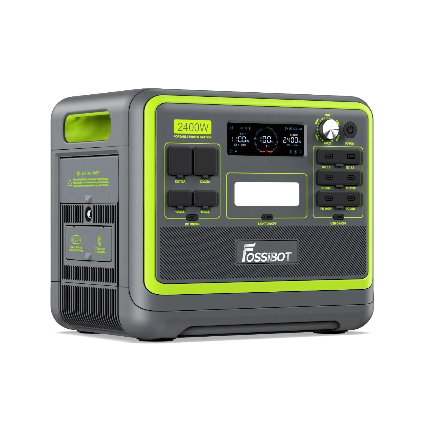 FOSSIBOT F2400 Solargenerator 2400W mit 1x SP200 200W