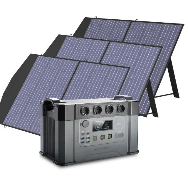 ALLPOWERS S2000 Pro Powerstation 1451Wh 3x100W Set