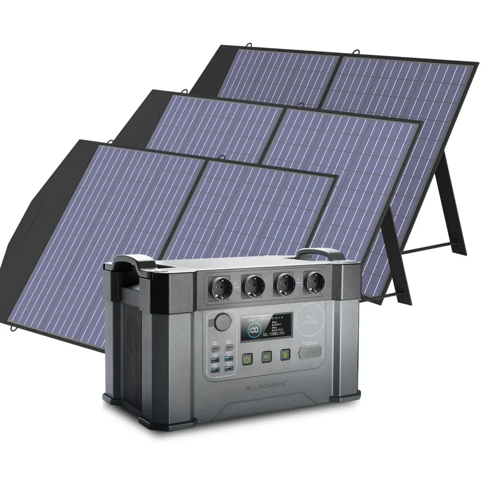 ALLPOWERS S2000 Pro Powerstation 1451Wh 3x100W Set